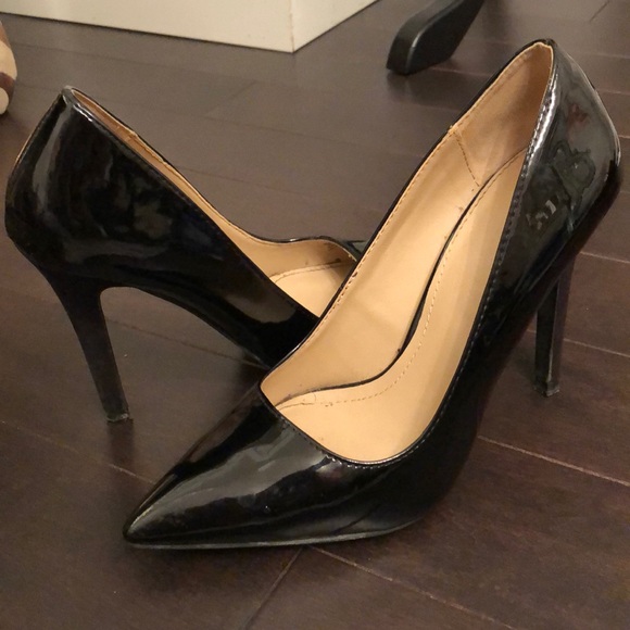 Zara Trafaluc AW 13 Black Heels - Patent and Suede - Picture 2 of 8